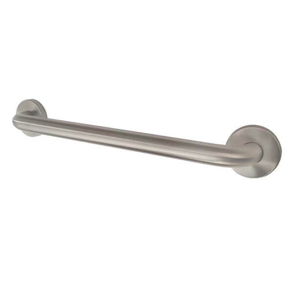 Kingston Brass DR114188 18-Inch x 1-1/4-Inch O.D Grab Bar, Brushed Nickel DR114188 - main